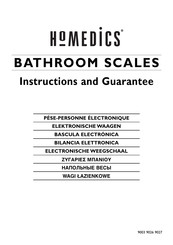 HoMedics 9003 Instructions And Guarantee