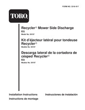 Toro Recycler 59197 Installation Instructions Manual