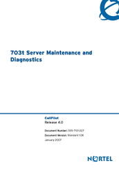Nortel 703t Maintenance And Diagnostics