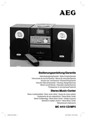 AEG MC 4413 CD/MP3 Instruction Manual & Guarantee