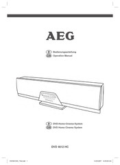 AEG DVD 4612 Operation Manual