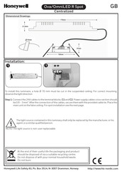 Honeywell Οva-OmniLED R S Instruction Manual