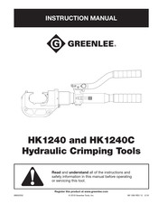 Greenlee HK1240C Instruction Manual