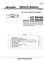 Sharp VC-MH80 Service Manual