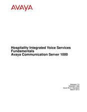 Avaya CS 1000M Multi Group Manual