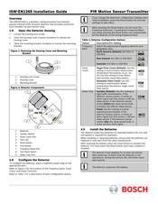 Bosch ISW-EN1265 Installation Manual