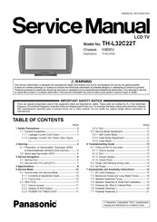 Panasonic TH-L32C22T Service Manual