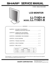 Sharp LL-T19D1Y Service Manual