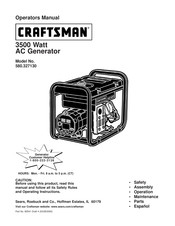 Craftsman 580.327130 Operator's Manual