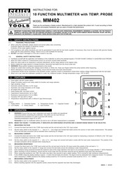 Sealey MM402 Instructions