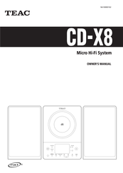 Teac CS-X8 Owner's Manual