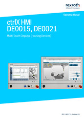 Bosch Rexroth ctrlX HMI DE0021 Operating Manual