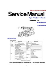 Panasonic NV-MD9000EN Service Manual