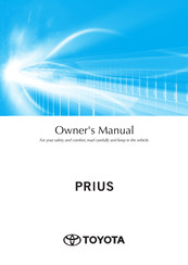 Toyota PRIUS 50 2020 Series Owner's Manual