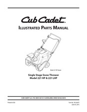Cub Cadet 221 LHP Illustrated Parts Manual