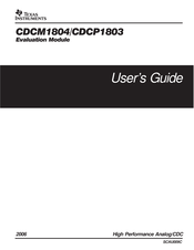 Texas Instruments CDCP1803EVM User Manual