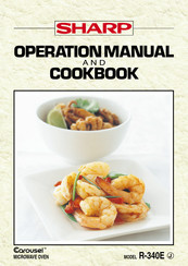 Sharp R-340E Operation Manual And Cookbook