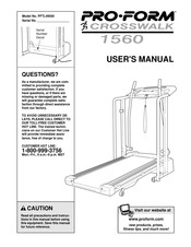 Pro-Form PFTL49500 Crosswalk 1560 User Manual