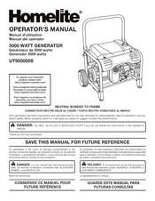 Homelite UT905000S Operator's Manual