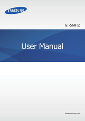 Samsung GT-S6812 User Manual