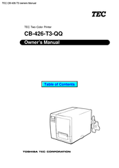 TEC CB-426-T3-QQ Owner's Manual