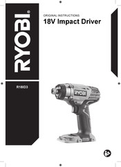 Ryobi R18ID3 Original Instructions Manual