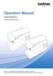 Brother 888-H72 Operating Manual