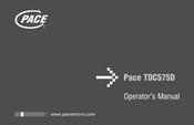 Pace TDC575D series Operator's Manual