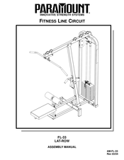 Paramount Fitness FL-33 Assembly Manual