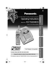 Panasonic KX-tg2248CS Operating Instructions Manual