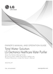 Lg WCD74GJ1P Owner's Manual