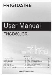 Frigidaire FNGD60JGR User Manual