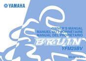 Yamaha BRUIN YFM25BV Owner's Manual
