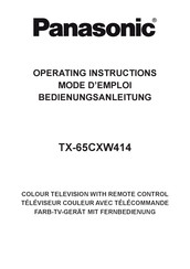 Panasonic TX-65CXW414 Operating Instructions Manual