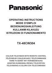 Panasonic TX-48CW304 Operating Instructions Manual
