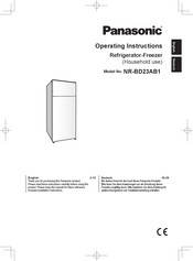 Panasonic NR-BD23AB1 Operating Instructions Manual