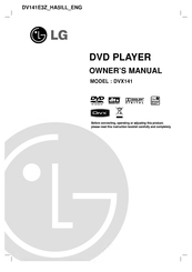 LG DVX141 Owner's Manual