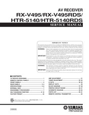 Yamaha HTR-5140RDS Service Manual
