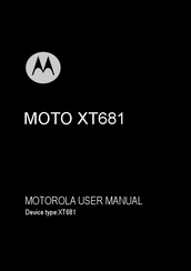 Motorola XT681 User Manual