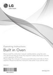 LG BIDLOV Operating Instructions Manual