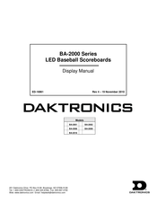 Daktronics BA-2000 Series Display Manual