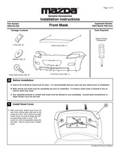 Mazda 0000-8G-K02 Installation Instructions