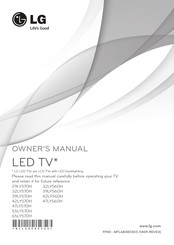 LG 32LY570H Owner's Manual