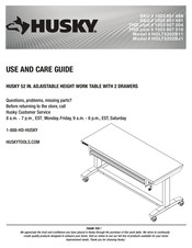 Husky HOLT5202B11 Use And Care Manual