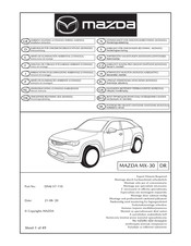 Mazda DN4J-V7-110 Installation Instruction