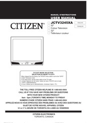 Citizen JCTV3245XA User Manual