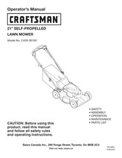 Craftsman C459-36100 Operator's Manual