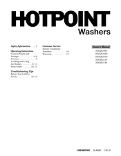 Hotpoint HNXR1080 Manual