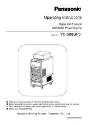 Panasonic YD-500GP5 Operating Instructions Manual