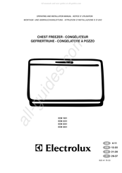 Electrolux ECM3851 Operating And Installation Manual